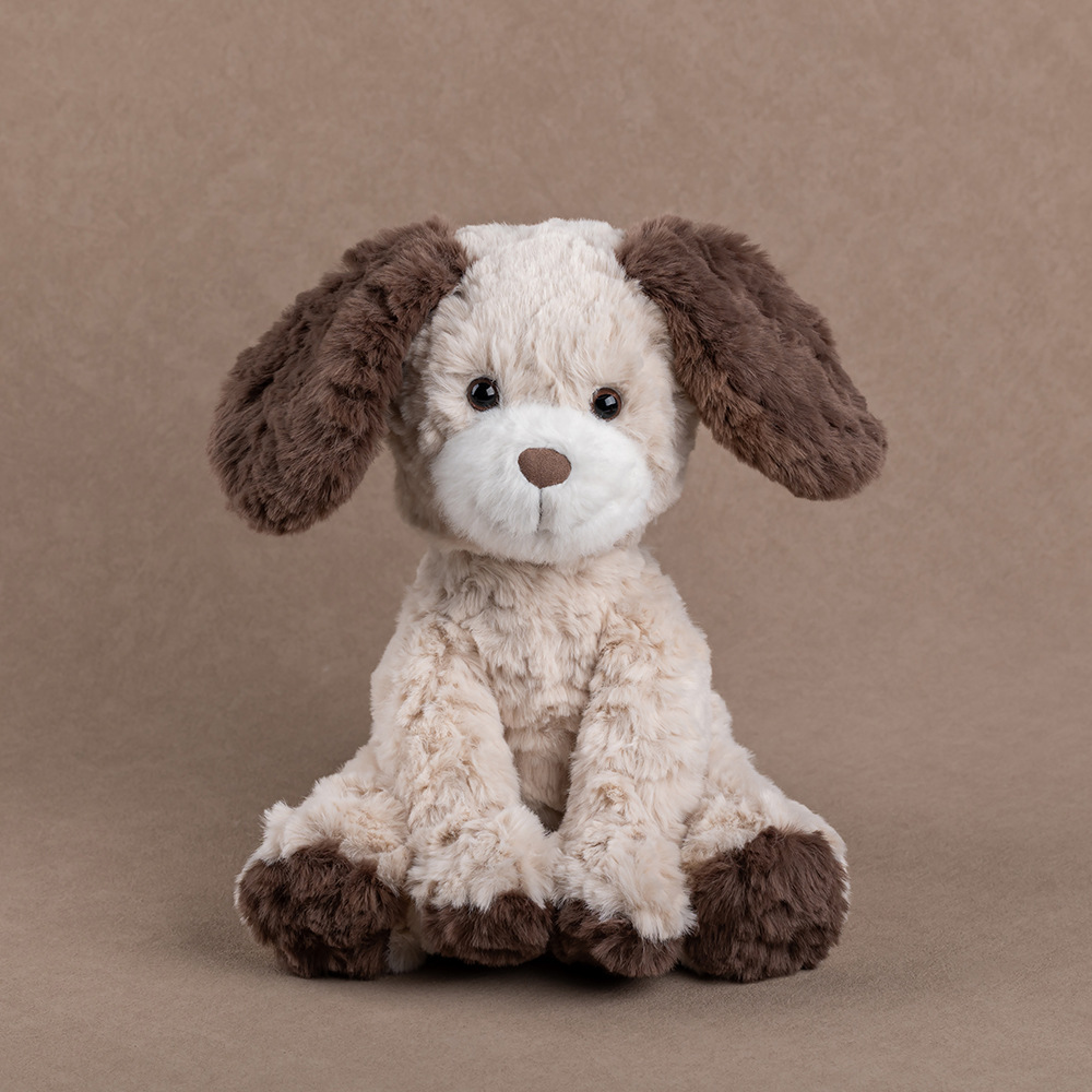 犬 ぬいぐるみ ふわふわ座りポーズのトイプードルぬいぐるみ