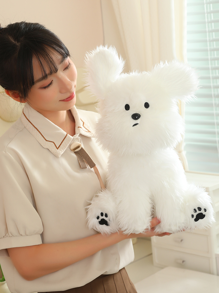 犬 ぬいぐるみ ふわもこプードル だっこ友だち