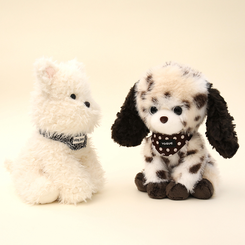 犬 ぬいぐるみ ふわもこプードル おすわりちゃん