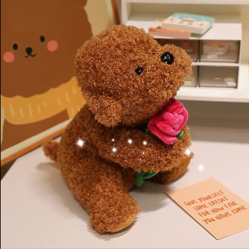 犬 ぬいぐるみ もふもふトイプードル親子ぬいぐるみ