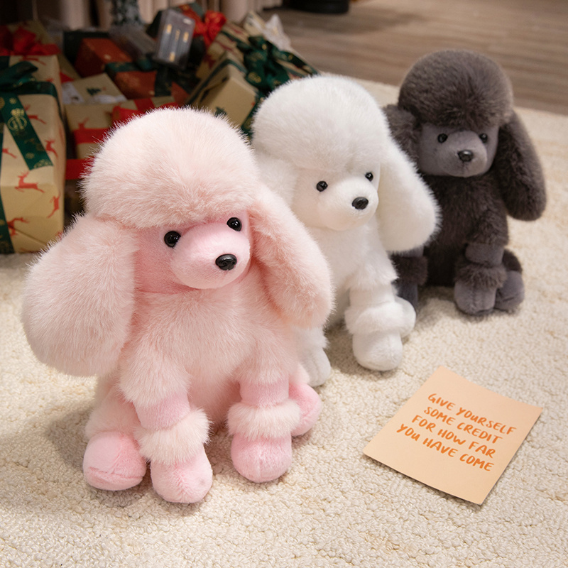 犬 ぬいぐるみ ふわもこトイプードルの夢枕