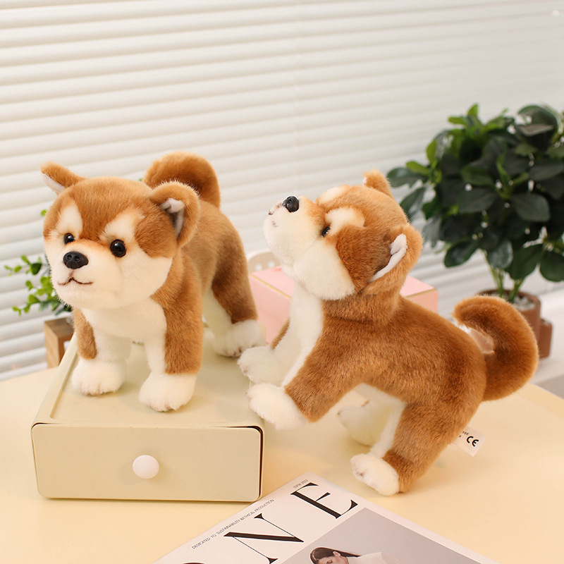 犬 ぬいぐるみ もふもふ柴犬のお友達