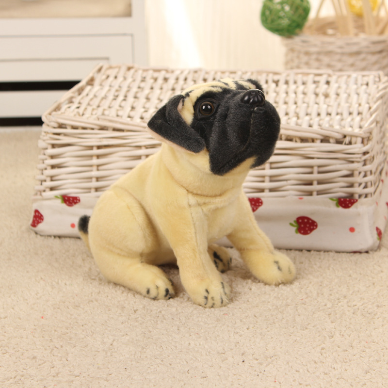 パグ リアル仕上げ 座りポーズ 犬ぬいぐるみ