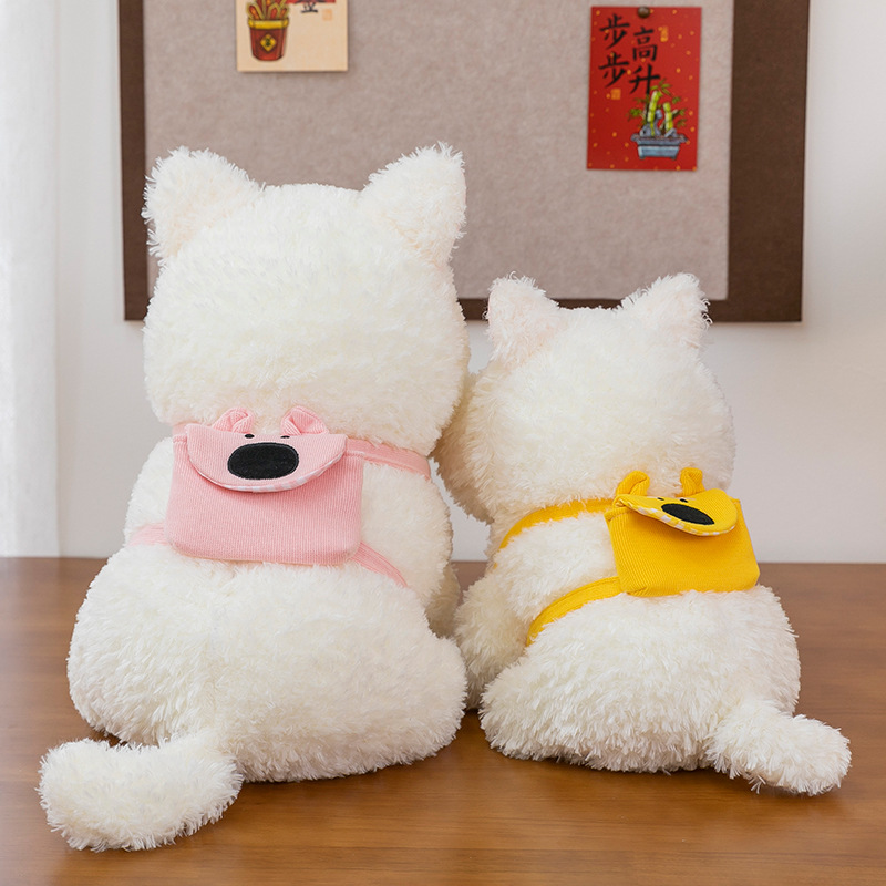 犬 ぬいぐるみ もこもこシュナウザー風親子ぬいぐるみ