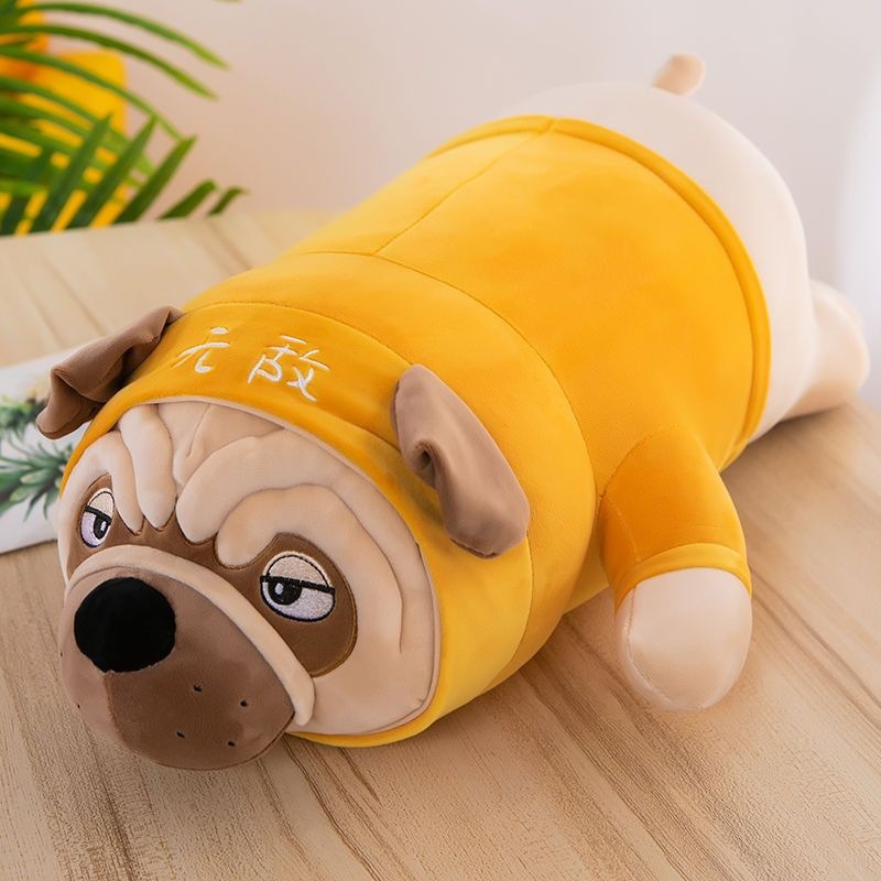 犬 ぬいぐるみ ふわもち抱き枕パグ犬ぬいぐるみ
