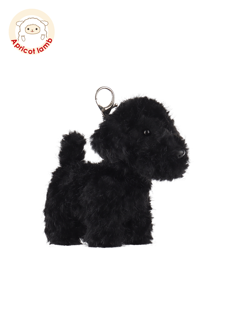 犬 ぬいぐるみ もこもこプードルチャーム