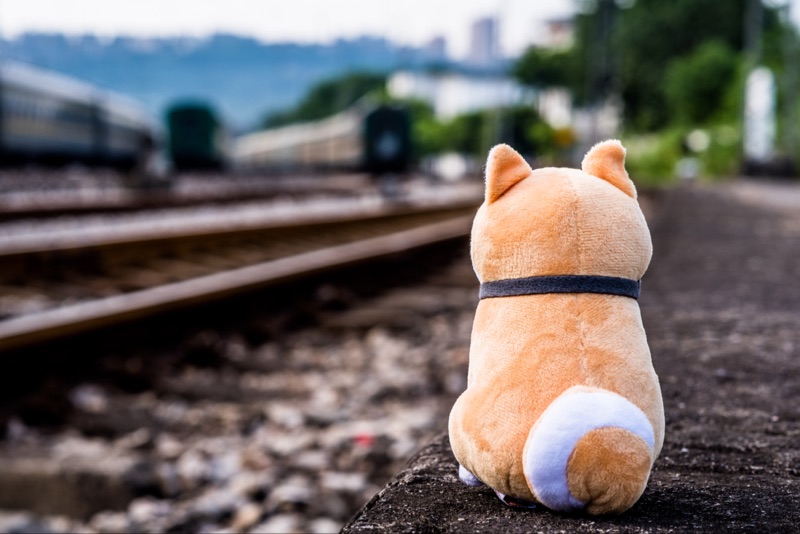 犬 ぬいぐるみ にこにこ笑顔の柴犬ぬいぐるみ