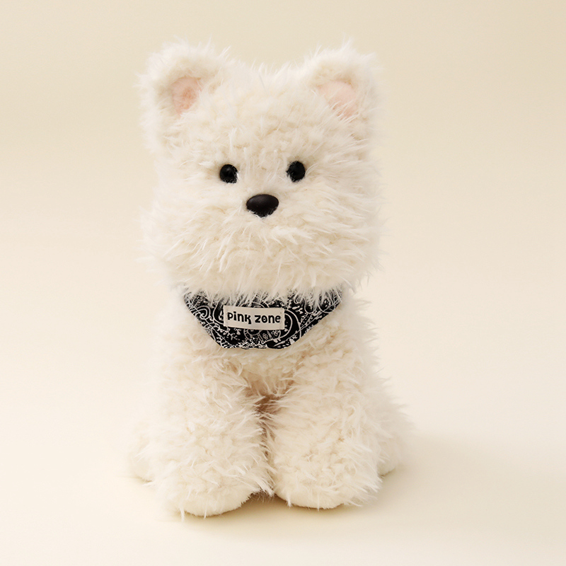 犬 ぬいぐるみ ふわもこプードル おすわりちゃん