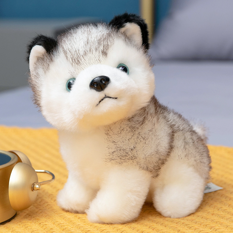 犬 ぬいぐるみ 愛らしいシュナウザー風子犬ぬいぐるみ