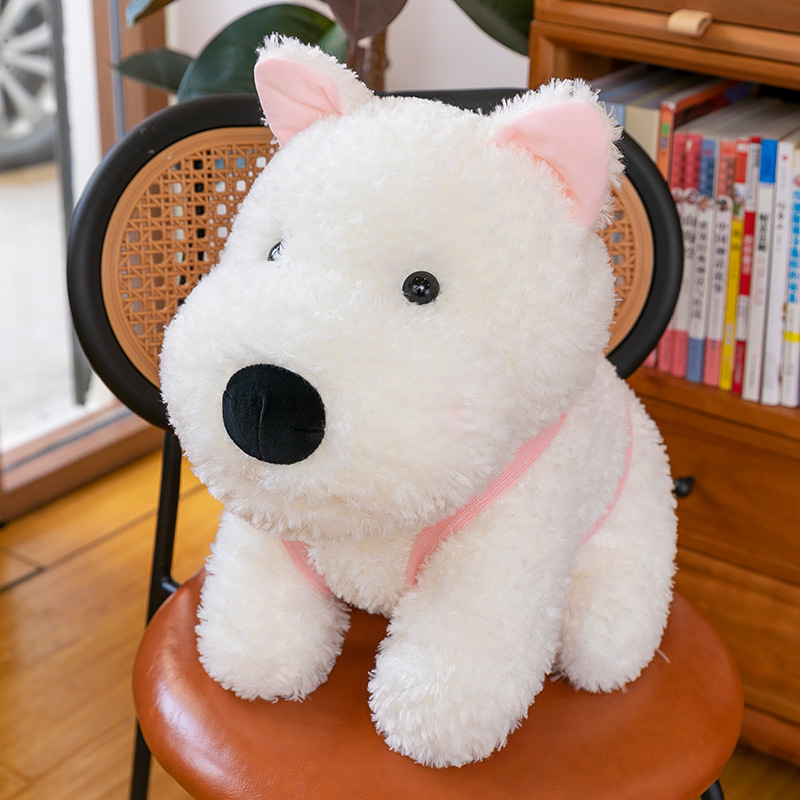 犬 ぬいぐるみ もこもこシュナウザー風親子ぬいぐるみ