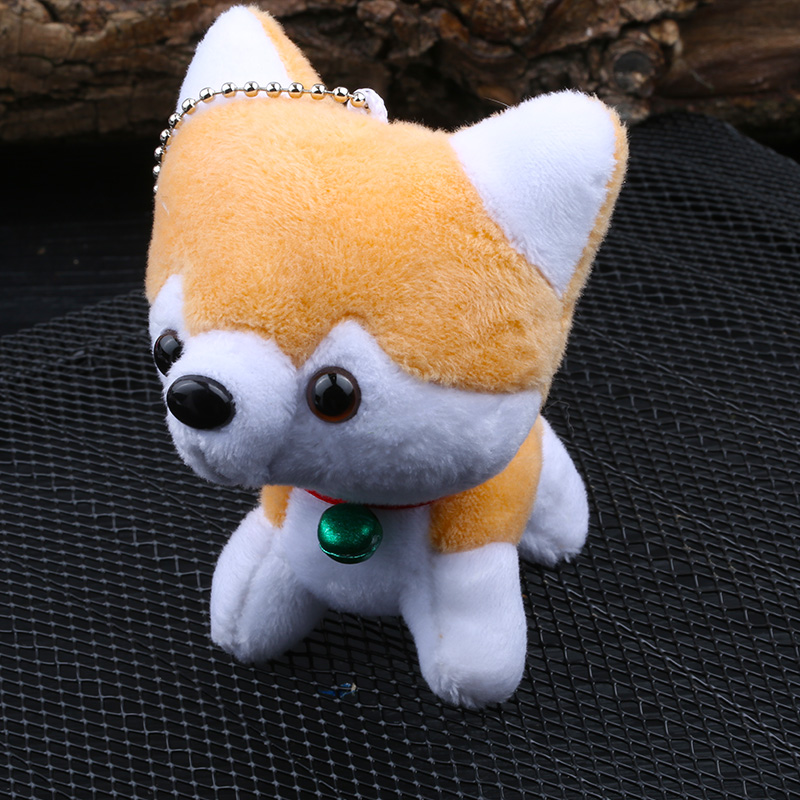 犬 ぬいぐるみ もふもふ柴犬キーホルダー