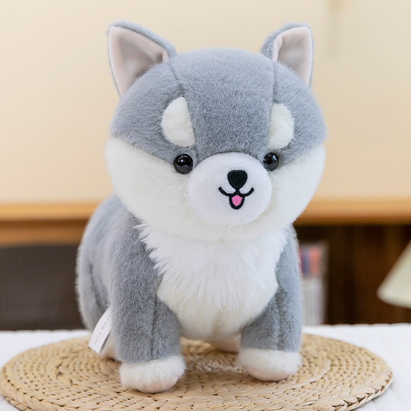 犬 ぬいぐるみ ふわふわ柴犬親子座りぬいぐるみセット