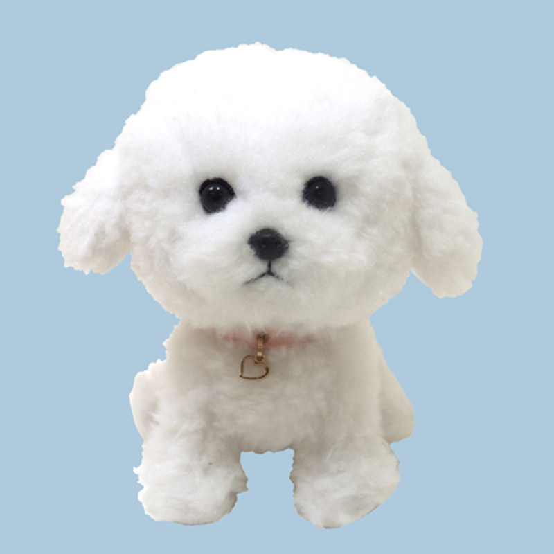 犬 ぬいぐるみ もこもこ巻き毛が愛らしいトイプードルぬいぐるみ