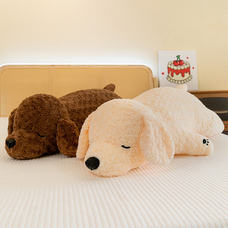 犬 ぬいぐるみ ごろ寝姿のもふもふ柴犬風抱き枕ぬいぐるみ