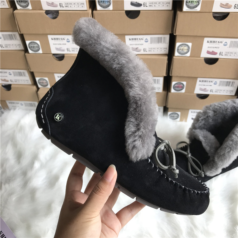 モカシン ブーツ もこもこ暖かモカシンブーツ