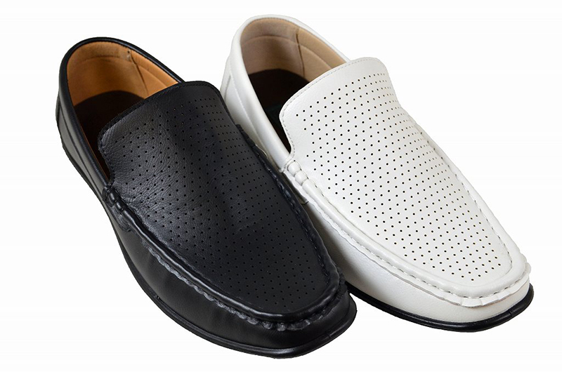 通気性抜群メンズモカシンローファー
