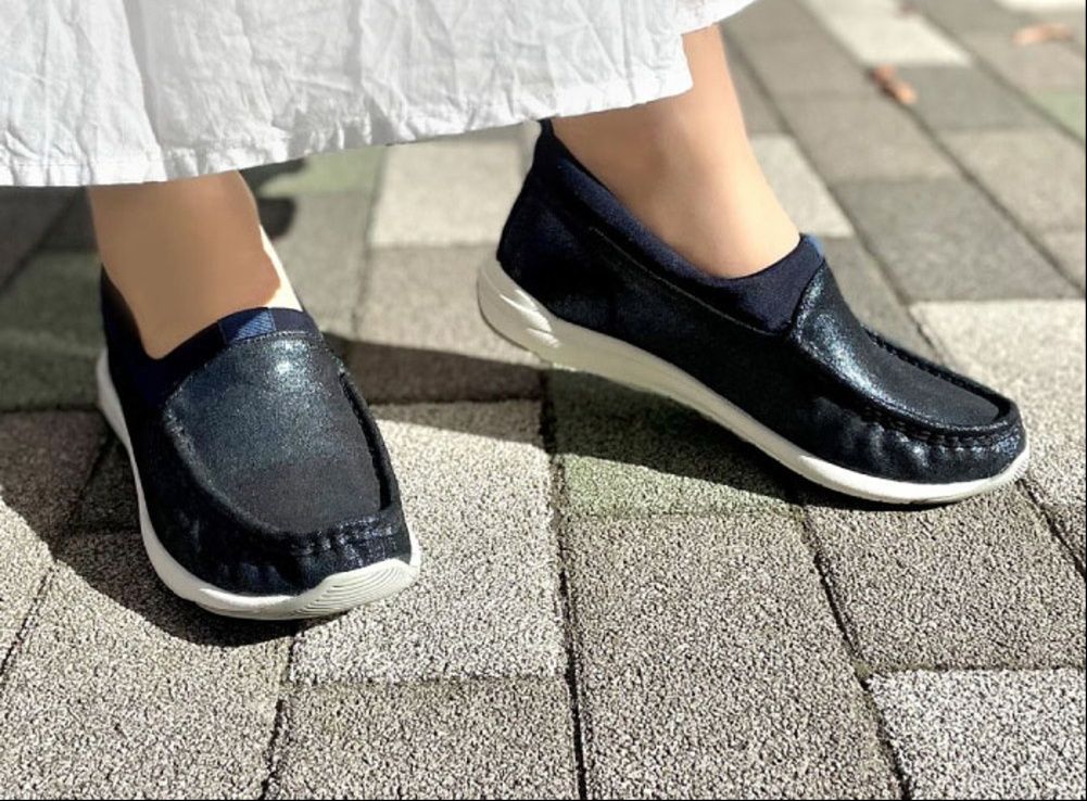 モカシン スニーカー 防水モカシンスリッポン