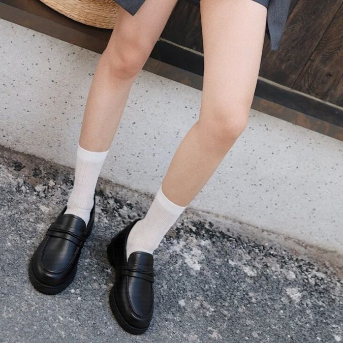 モカシン 上品なモカシンローファー