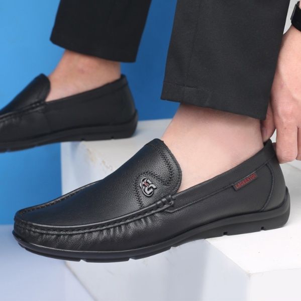 モカシン 本革快適歩行モカシンローファー
