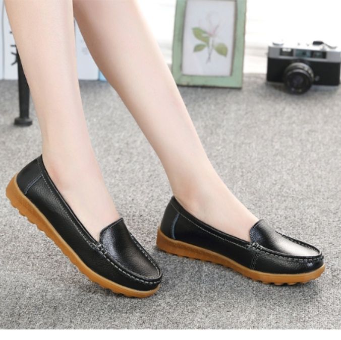 モカシン 本革仕立て上質モカシン風ローファー