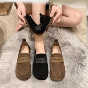 レディースモカシンローファーぺたんこ靴