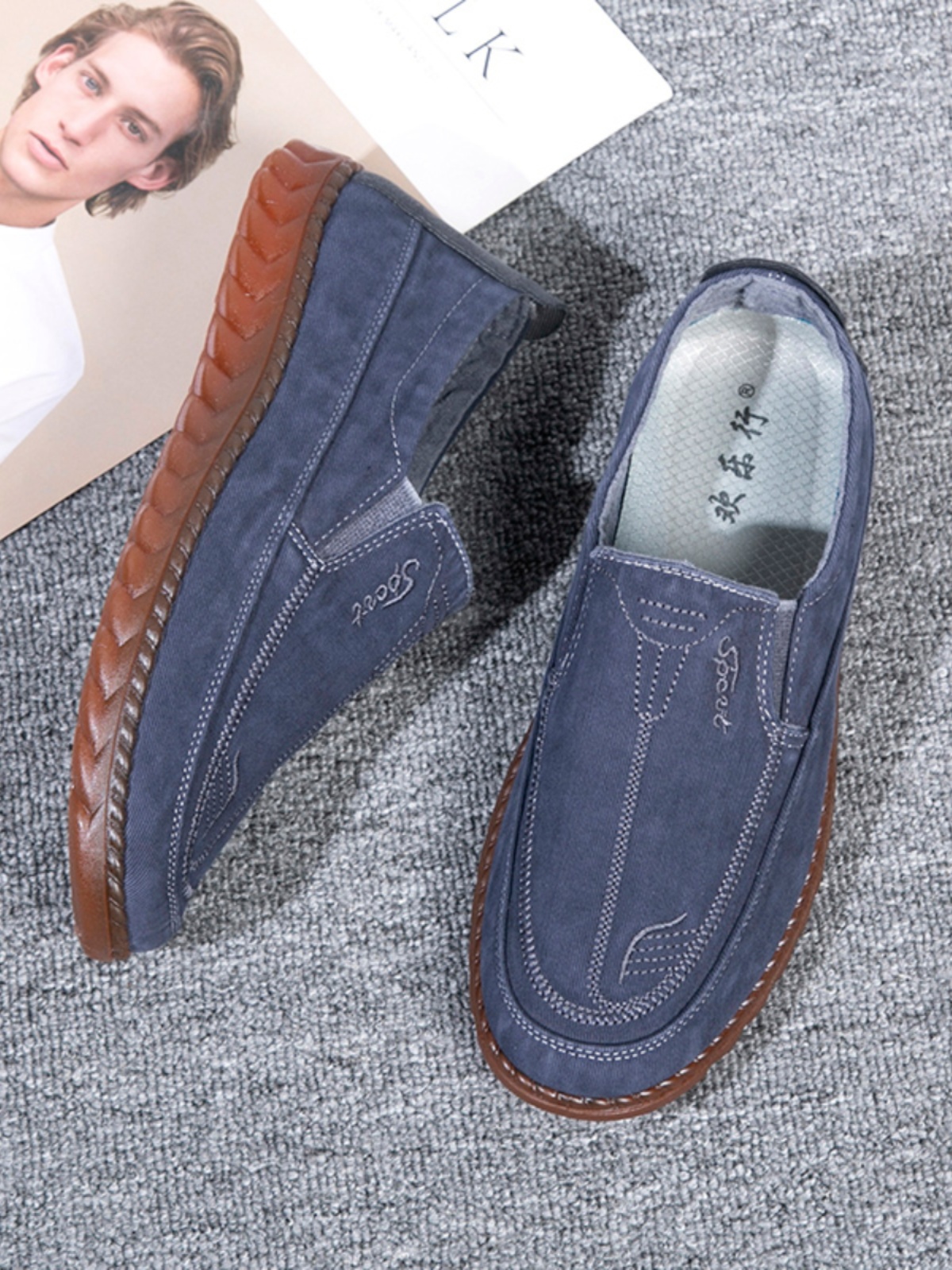 モカシン 快適ステッチ モカシンローファー
