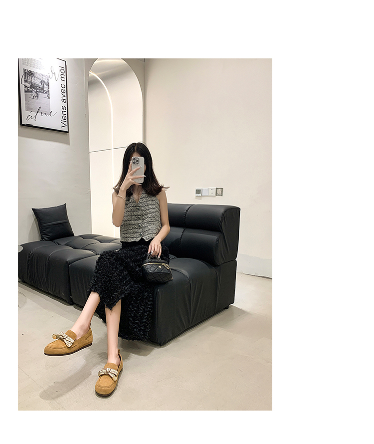 モカシン リボン飾り付き伝統的モカシン