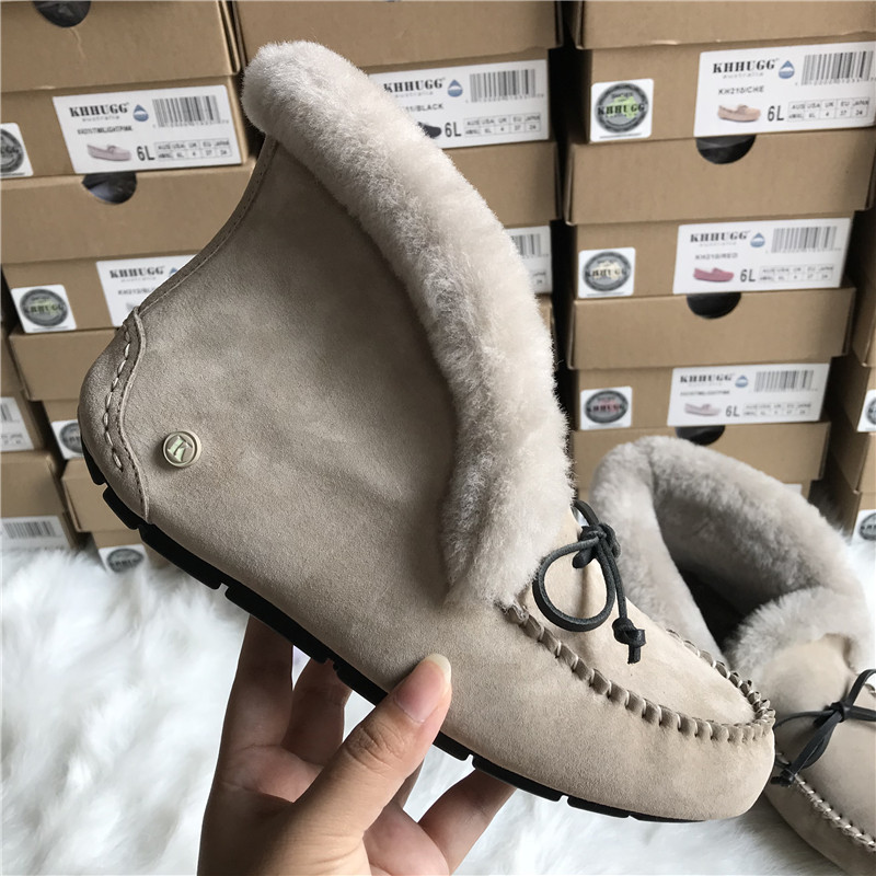 モカシン ブーツ もこもこ暖かモカシンブーツ