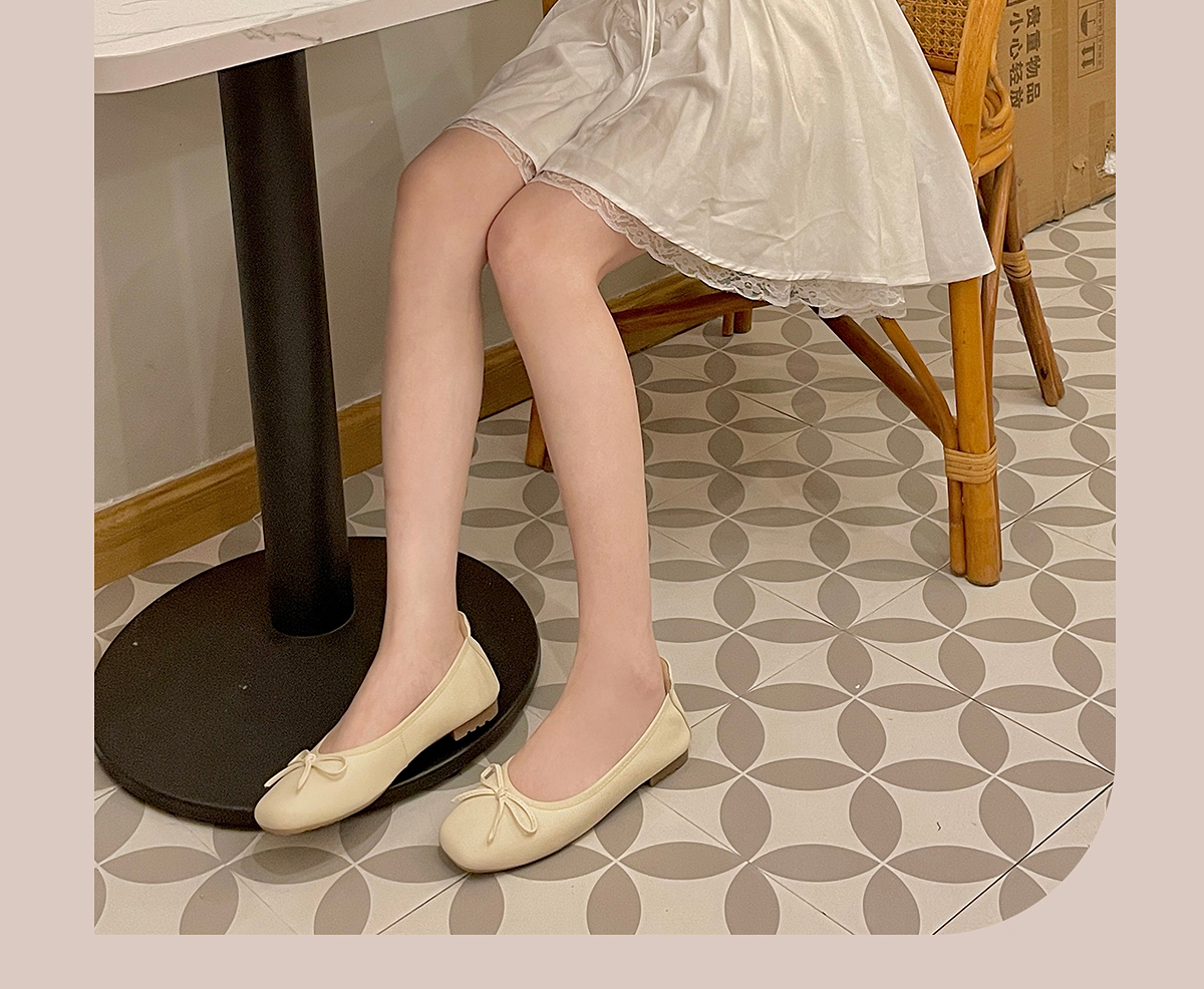 モカシン 柔らか仕立てのリボンモカシン