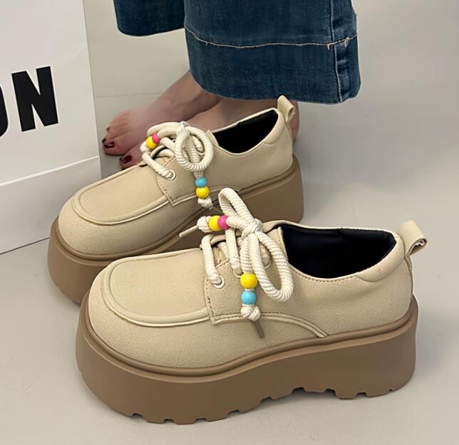 厚底モカシン風ローファー レディース靴