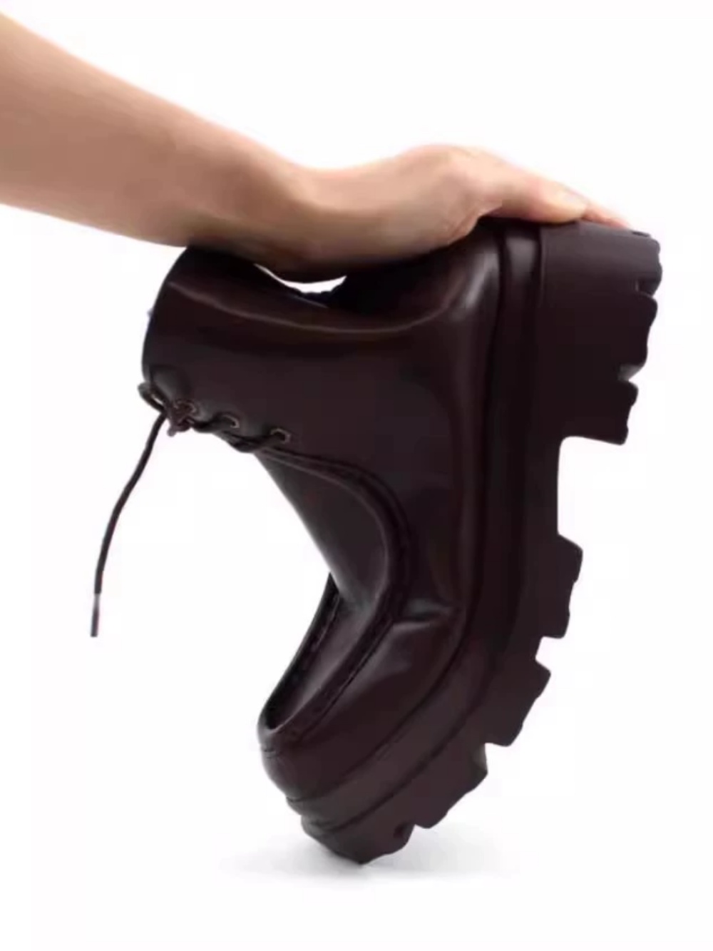 モカシン クラシック厚底モカシンブーツ