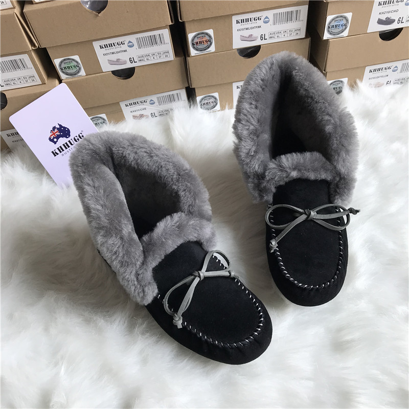 モカシン ブーツ もこもこ暖かモカシンブーツ
