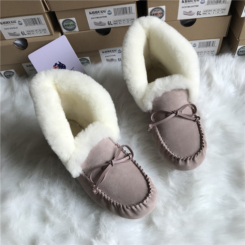 モカシン ブーツ もこもこ暖かモカシンブーツ