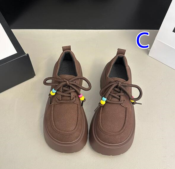 厚底モカシン風ローファー レディース靴