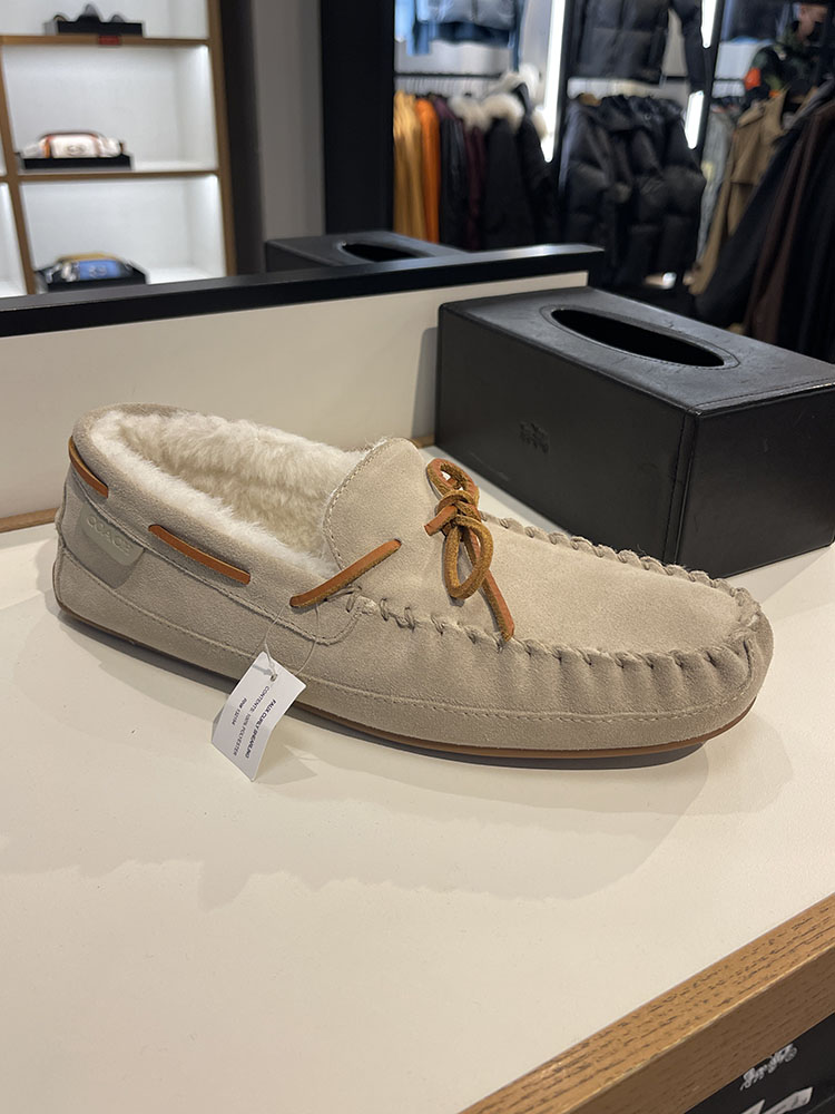 モカシン あったか上質ボア付きモカシン