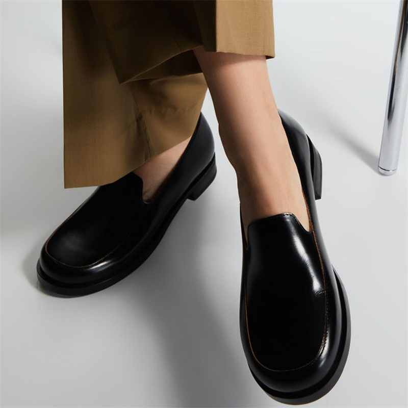 モカシン 洗練シンプルモカシンローファー