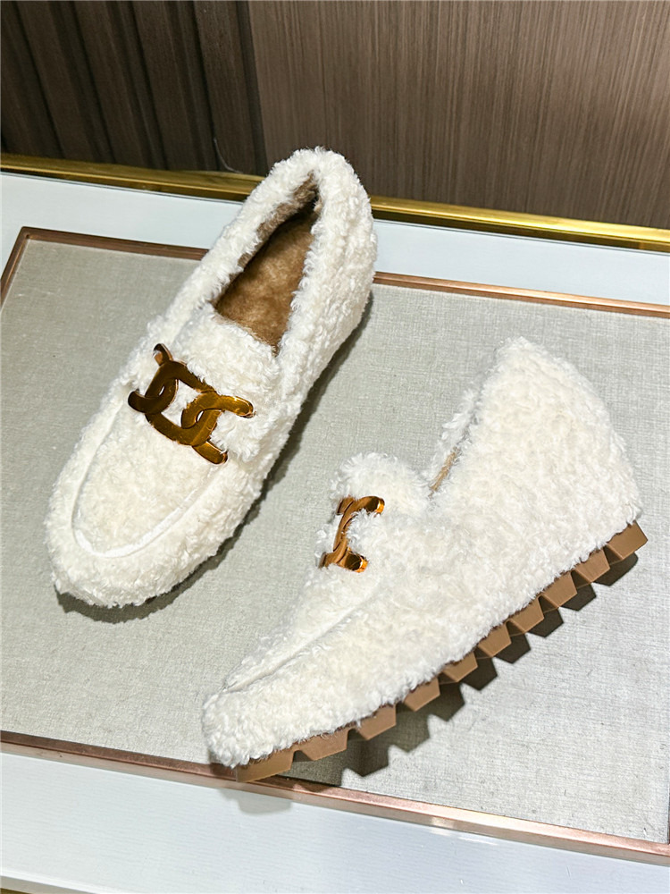 モカシン 厚底 もこもこ厚底モカシンシューズ