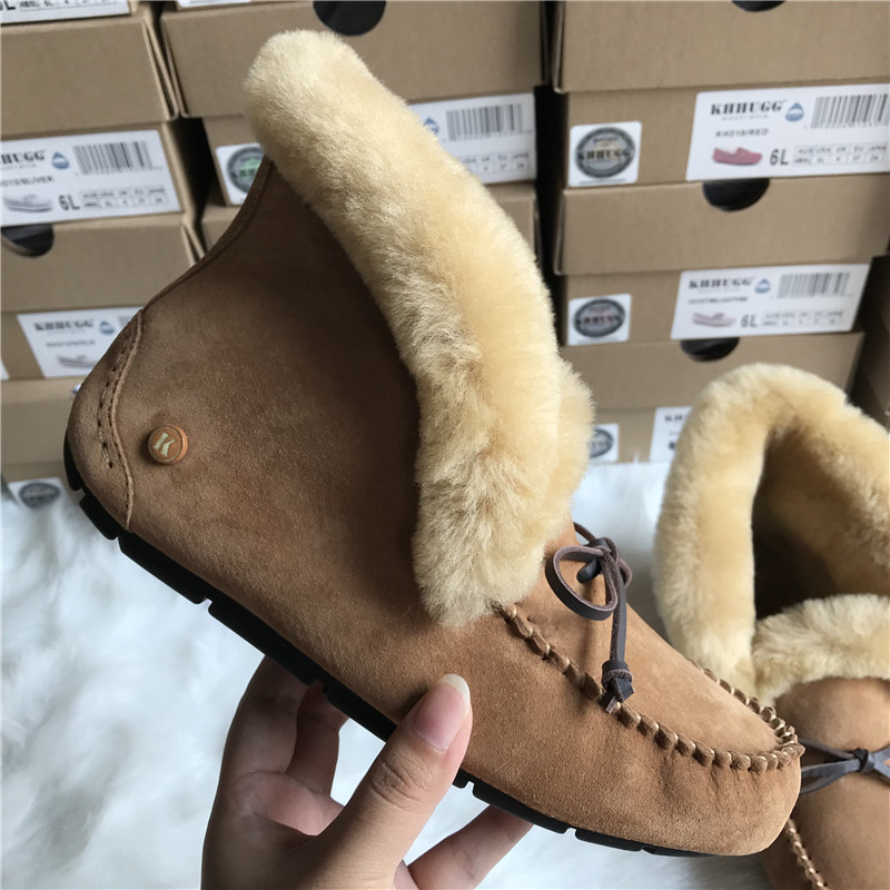 モカシン ブーツ もこもこ暖かモカシンブーツ