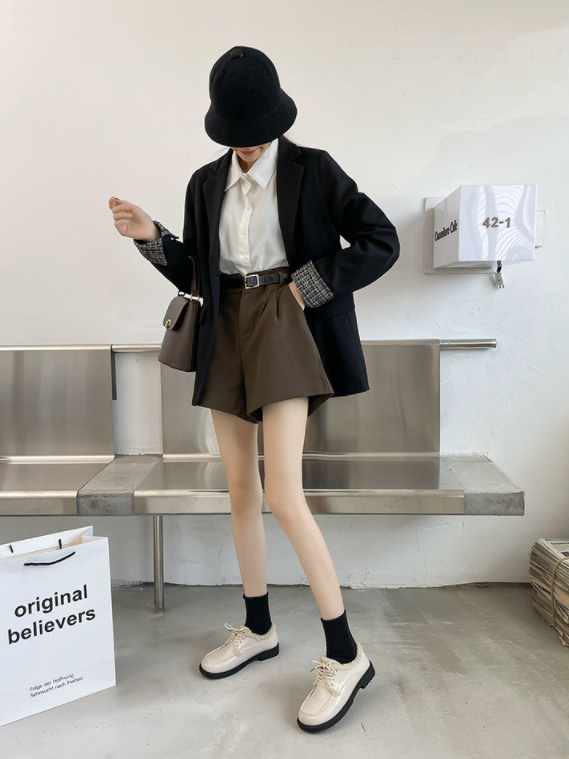 裏ボア厚底モカシン 暖かい保温シューズ