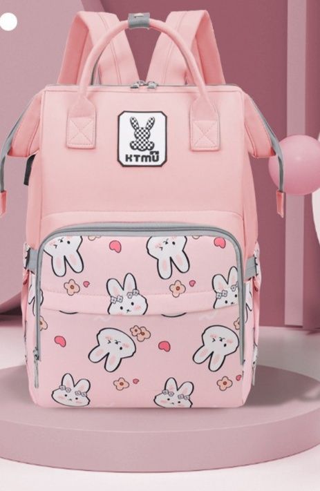 マザーズバッグ うさぎ模様リュック