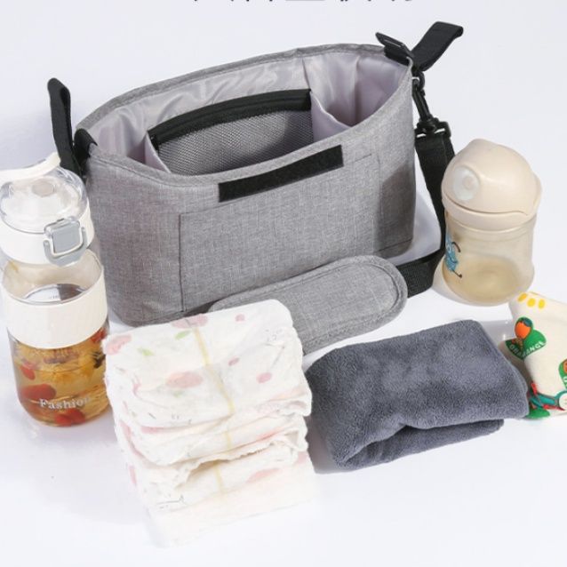 マザーズバッグ 多機能ポケット付き大容量ショルダー型育児バッグ