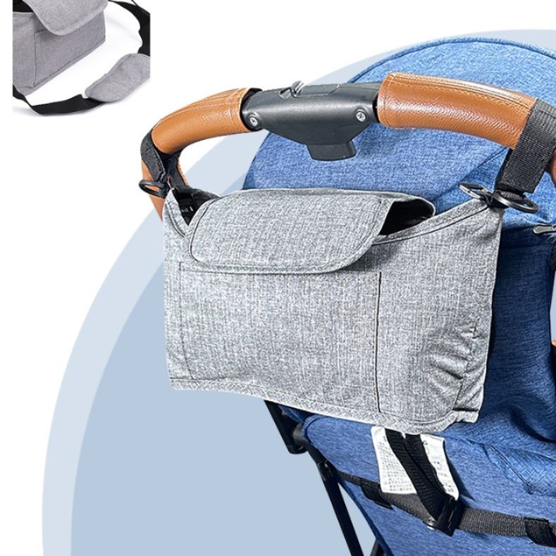 マザーズバッグ 多機能ポケット付き大容量ショルダー型育児バッグ
