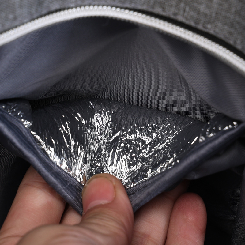 マザーズバッグ キルティング加工保温ポケット付き二way斜め掛け鞄