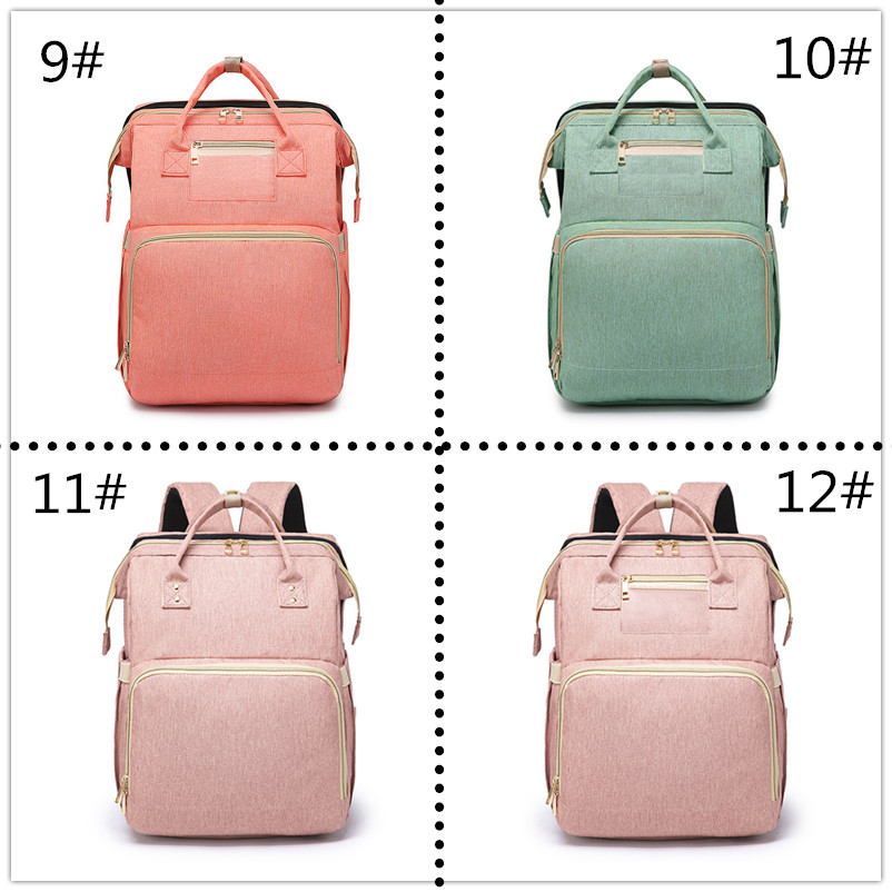 マザーズバッグ 折りたたみベビーベッド付マザーズリュック大容量