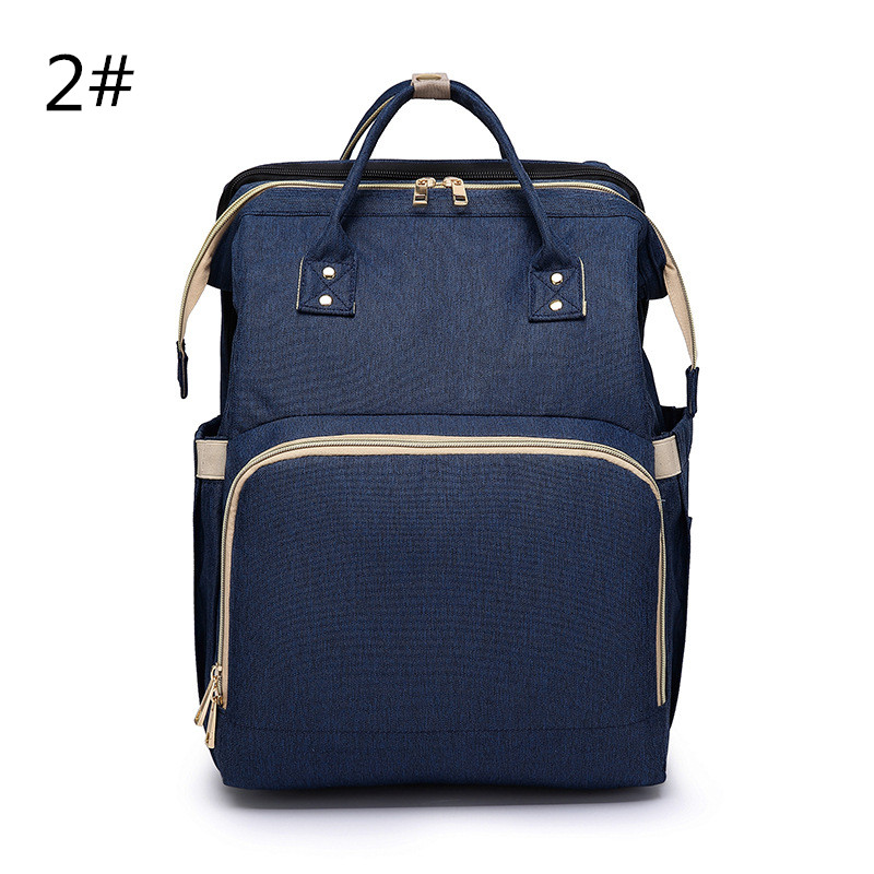 マザーズバッグ 折りたたみベビーベッド付マザーズリュック大容量