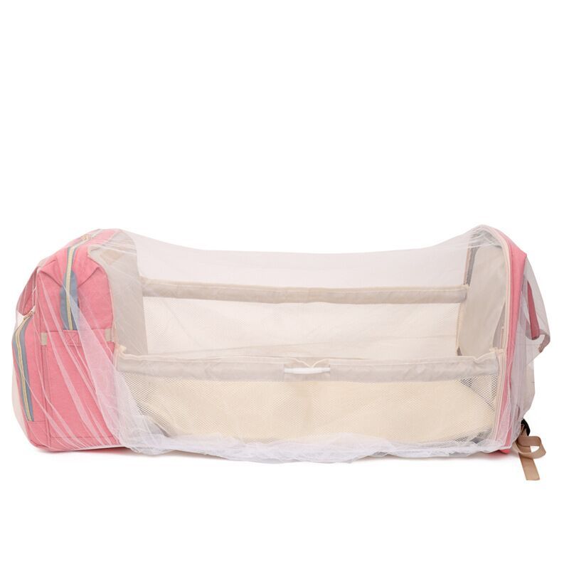 折りたたみベビーベッド付き大容量マザーズバッグ