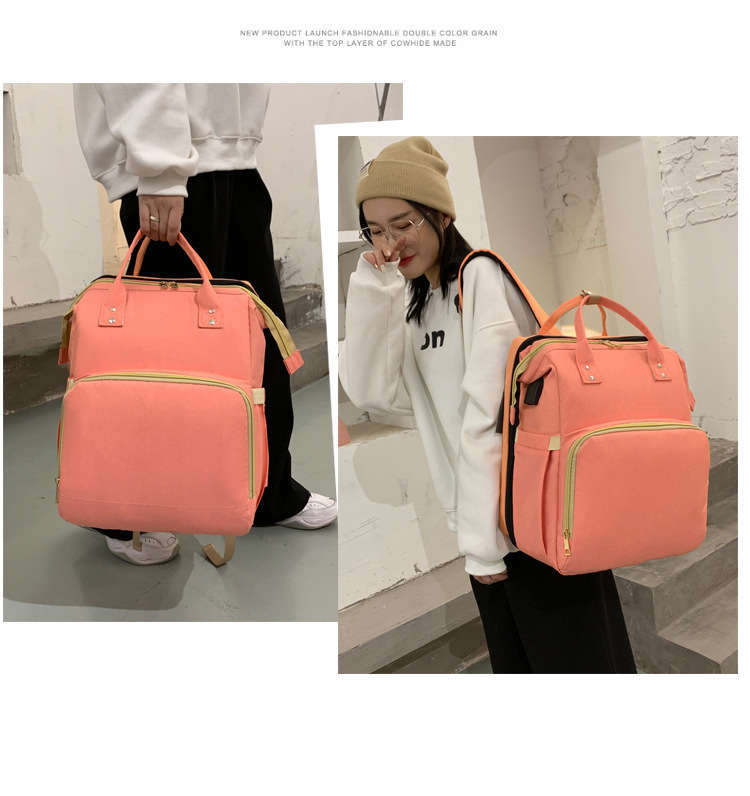 折りたたみベビーベッド付き大容量マザーズバッグ