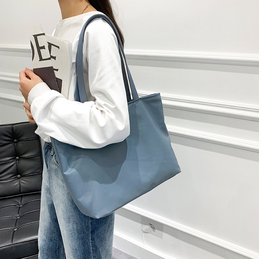 大容量ナイロントートバッグ マザーズバッグ ファスナー付き