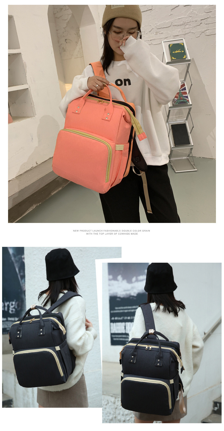 折りたたみベビーベッド付き大容量マザーズバッグ