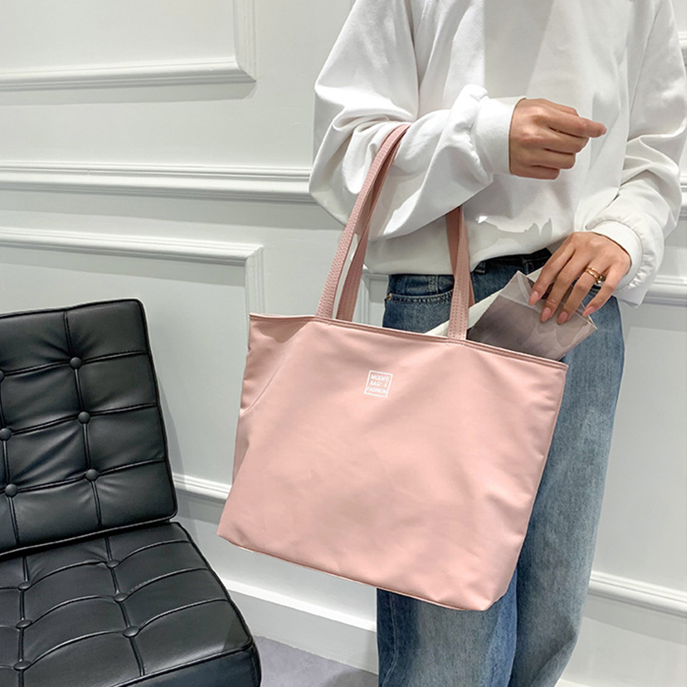 大容量ナイロントートバッグ マザーズバッグ ファスナー付き